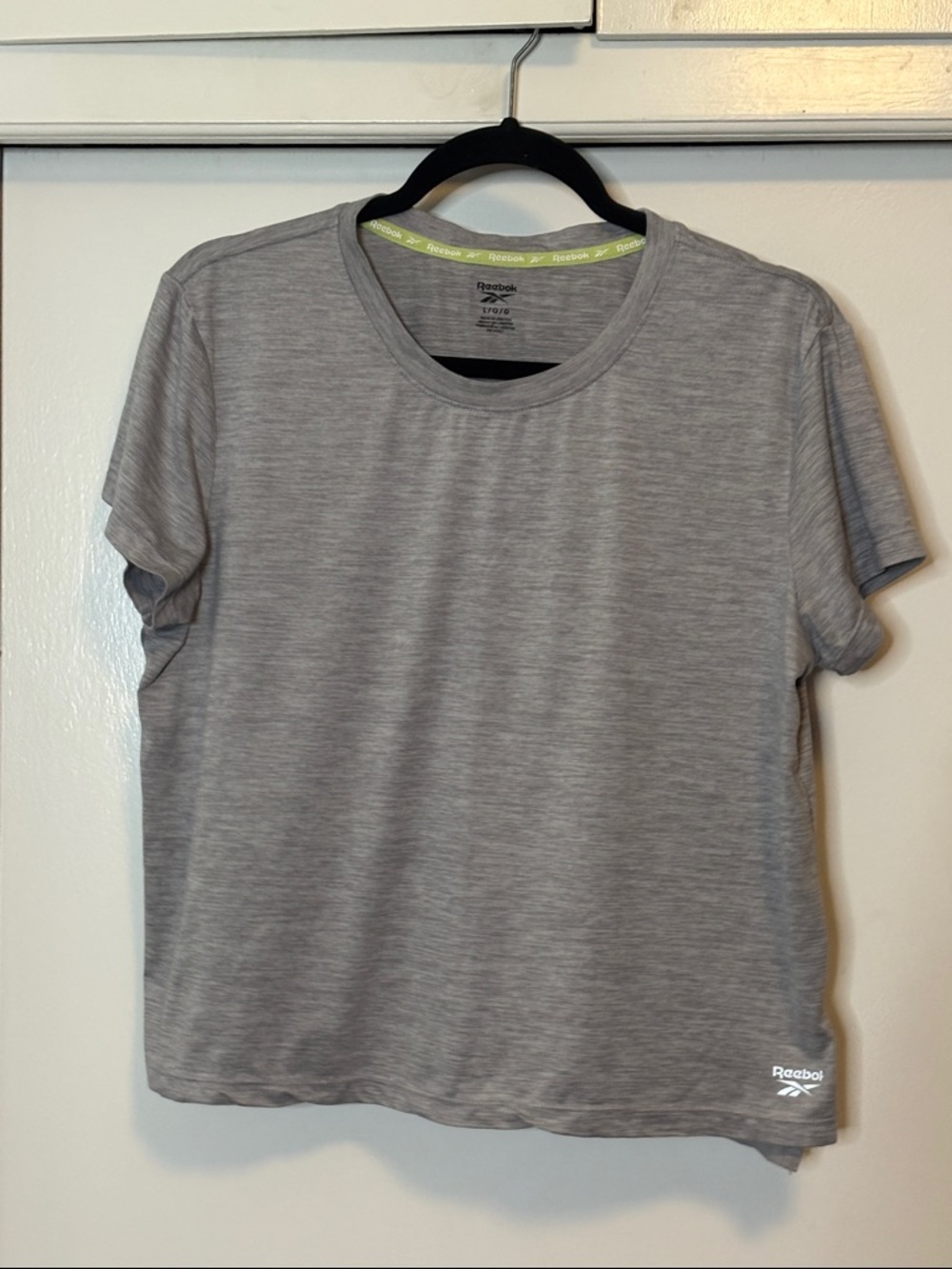 Reebok Light Gray Heather Short Sleeve Crew Tee